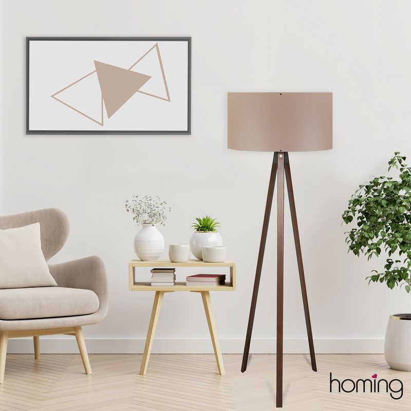 Casa si Gradina - Corpuri si surse de iluminat - Veioze si lampi - Lampadare - Lampadar, Opviq, mdf, maro, 140 cm, 780SGN3487 - Infinity.ro