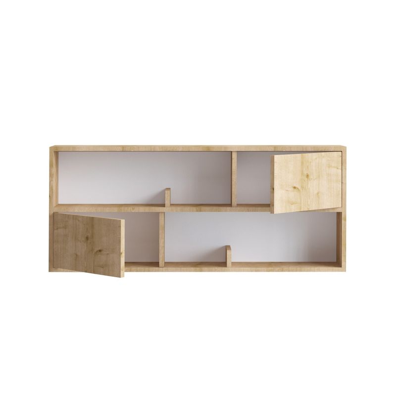 Casa si Gradina - Mobilier - Comode si corpuri - Console - Consola, Hanah Home, panou de particule cu melamina, stejar, 120x50x22 cm - Infinity.ro