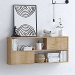 Casa si Gradina - Mobilier - Comode si corpuri - Console - Consola, Hanah Home, panou de particule cu melamina, stejar, 120x50x22 cm - Infinity.ro