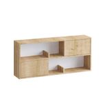 Casa si Gradina - Mobilier - Comode si corpuri - Console - Consola, Hanah Home, panou de particule cu melamina, stejar, 120x50x22 cm - Infinity.ro