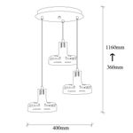 Casa si Gradina - Corpuri si surse de iluminat - Lustre si pendule - Candelabru, Opviq, metal, negru cupru, diametru 40 cm, inaltime 116 cm - Infinity.ro