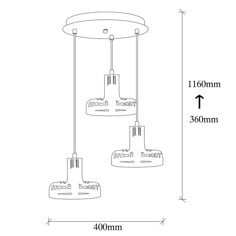 Casa si Gradina - Corpuri si surse de iluminat - Lustre si pendule - Candelabru, Opviq, metal, negru cupru, diametru 40 cm, inaltime 116 cm - Infinity.ro