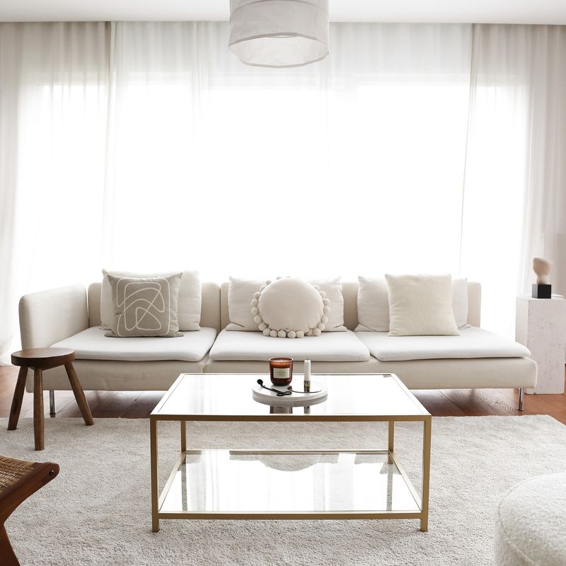 Casa si Gradina - Mobilier - Mese si birouri - Masute de cafea - Masa de cafea, Hanah Home, sticla securizata, auriu, metal, 90x60x40 cm - Infinity.ro