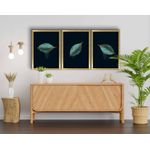 Casa si Gradina - Decoratiuni - Tablouri - Tablou decorativ inramat, Wallxpert, mdf, albastru auriu alb, 38x53 cm, set 3 piese - Infinity.ro