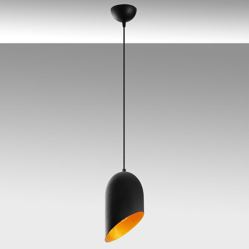Casa si Gradina - Corpuri si surse de iluminat - Lustre si pendule - Candelabru, Opviq, metal, negru auriu, 12x121 cm - Infinity.ro
