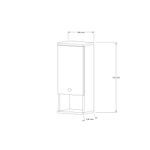 Casa si Gradina - Mobilier - Mobilier baie - Corpuri baie - Dulap de baie, Hanah Home, panou de particule cu melamina, safir, 30x21.8x71 cm - Infinity.ro