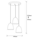 Casa si Gradina - Corpuri si surse de iluminat - Lustre si pendule - Candelabru, Opviq, metal, negru, 44x44x125 cm - Infinity.ro