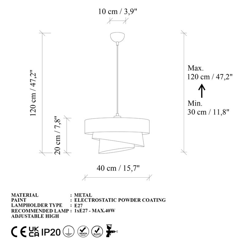 Casa si Gradina - Corpuri si surse de iluminat - Lustre si pendule - Candelabru, Opviq, metal, maro inchis, inaltime reglabila, 30-120 cm, 942FLG1673 - Infinity.ro