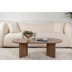 Casa si Gradina - Mobilier - Mese si birouri - Masute de cafea - Masuta de cafea, Hanah Home, pal melaminat, nuc, 119x60x40 cm - Infinity.ro