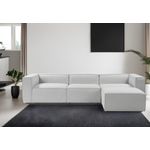 Casa si Gradina - Mobilier - Canapele si coltare - Coltare - Coltar, Hanah Home, cadru lemn de carpen, stofa in, gri, 297x190x66 cm - Infinity.ro