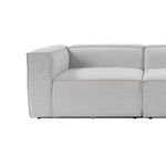 Casa si Gradina - Mobilier - Canapele si coltare - Coltare - Coltar, Hanah Home, cadru lemn de carpen, stofa in, gri, 297x190x66 cm - Infinity.ro