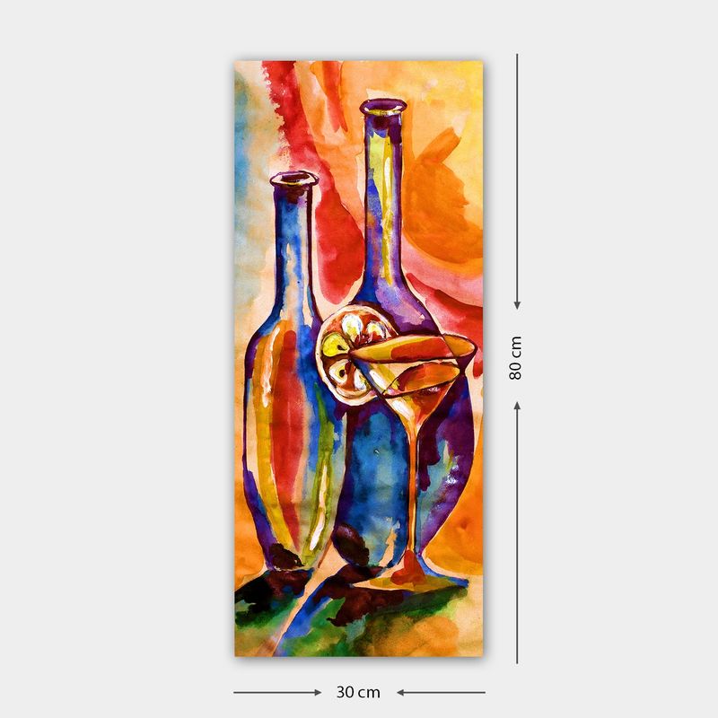 Casa si Gradina - Decoratiuni - Tablouri - Tablou decorativ pe panza, Wallxpert, multicolor, 30x80 cm, 100% panza, rama lemn, 483TNS2009 - Infinity.ro