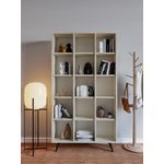 Casa si Gradina - Mobilier - Biblioteci si rafturi - Biblioteci - Biblioteca, Hanah Home, pal melaminat, travertin, 100x25x184 cm - Infinity.ro