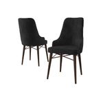 Casa si Gradina - Mobilier - Scaune si fotolii - Scaune - Set scaune, Hanah Home, metal, babyface, negru maro, 46x42x95 cm, 6 piese, 240CHR1736 - Infinity.ro