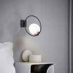 Casa si Gradina - Corpuri si surse de iluminat - Plafoniere, aplice si spoturi - Aplica de perete, Opviq, fier, negru alb, 15x31 cm - Infinity.ro