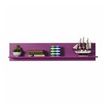 Casa si Gradina - Mobilier - Biblioteci si rafturi - Rafturi - Raft de perete, Hanah Home, pal melaminat, mov, 120x25x20 cm - Infinity.ro