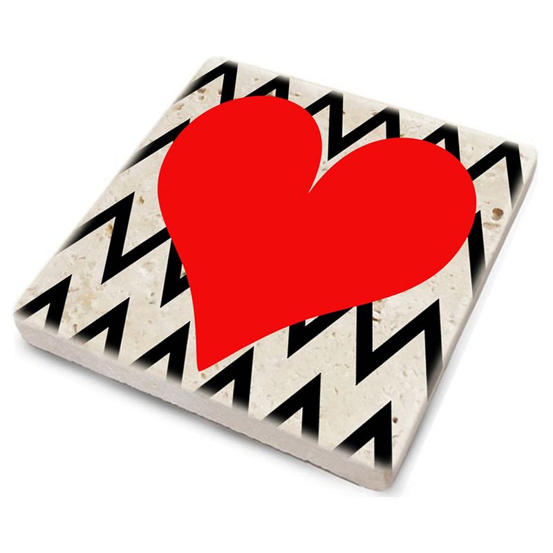 Casa si Gradina - Bucatarie si vesela - Accesorii bar - Suporturi bauturi - Set suporturi pentru pahare, Hermia, piatra naturala, multicolor, 10x10x1 cm, 4 bucati, 366TYR1155 - Infinity.ro