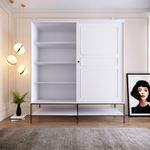 Casa si Gradina - Mobilier - Dulapuri si sifoniere - Sifoniere - Sifonier, Hanah Home, pal melaminat, alb, 190x57x200 cm - Infinity.ro