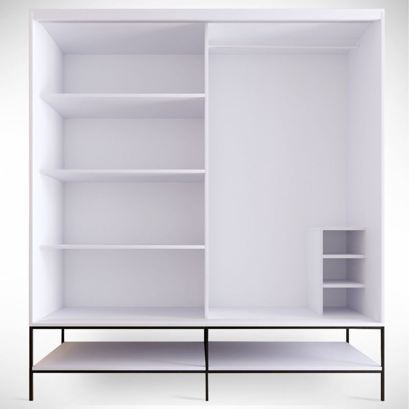 Casa si Gradina - Mobilier - Dulapuri si sifoniere - Sifoniere - Sifonier, Hanah Home, pal melaminat, alb, 190x57x200 cm - Infinity.ro