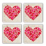 Casa si Gradina - Bucatarie si vesela - Accesorii bar - Suporturi bauturi - Set suporturi pentru pahare, Hermia, piatra naturala, multicolor, 10x10x1 cm, 4 bucati, 366TYR1145 - Infinity.ro