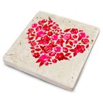 Casa si Gradina - Bucatarie si vesela - Accesorii bar - Suporturi bauturi - Set suporturi pentru pahare, Hermia, piatra naturala, multicolor, 10x10x1 cm, 4 bucati, 366TYR1145 - Infinity.ro