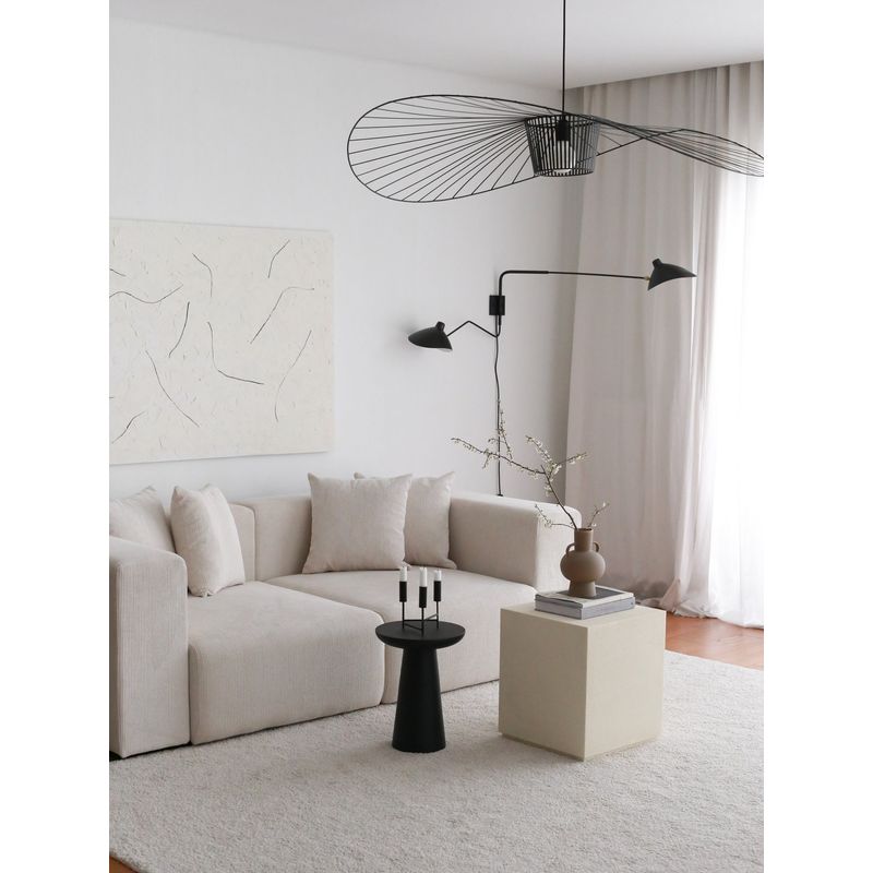 Casa si Gradina - Mobilier - Canapele si coltare - Canapele - Canapea 3 locuri, Atelier Del Sofa, catifea, alb, 222x110x89 cm - Infinity.ro