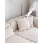 Casa si Gradina - Mobilier - Canapele si coltare - Canapele - Canapea 3 locuri, Atelier Del Sofa, catifea, alb, 222x110x89 cm - Infinity.ro
