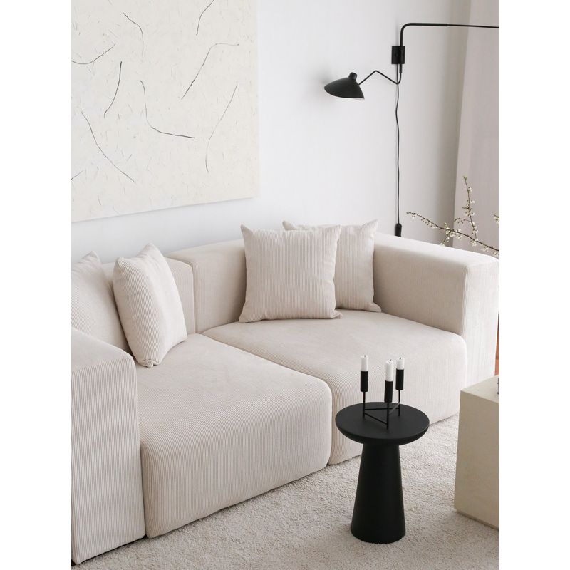 Casa si Gradina - Mobilier - Canapele si coltare - Canapele - Canapea 3 locuri, Atelier Del Sofa, catifea, alb, 222x110x89 cm - Infinity.ro