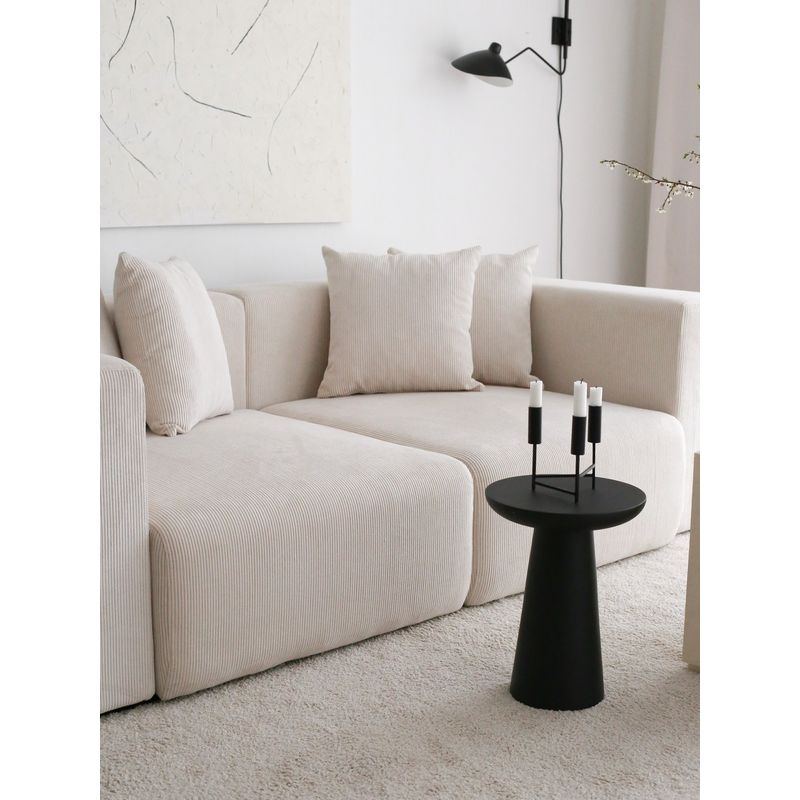 Casa si Gradina - Mobilier - Canapele si coltare - Canapele - Canapea 3 locuri, Atelier Del Sofa, catifea, alb, 222x110x89 cm - Infinity.ro