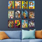 Casa si Gradina - Decoratiuni - Tablouri - Set tablouri decorative, Wallxpert, mdf, multicolor, 20x15 cm, 12 bucati, 364LUL1461 - Infinity.ro
