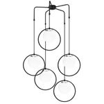 Casa si Gradina - Corpuri si surse de iluminat - Lustre si pendule - Candelabru, Opviq, fier, negru alb, 74x103 cm - Infinity.ro