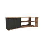 Casa si Gradina - Mobilier - Comode si corpuri - Comode - Comoda tv, Hanah Home, pal melaminat, pin atlantic si antracit, 135x67.7x48.6 cm - Infinity.ro