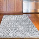 Casa si Gradina - Textile si covoare - Covoare - Covoare casa - Covor, Conceptum Hypnose, albastru inchis, 100x150 cm, 100% poliester, antiderapant, lavabil la masina, 955ANR2853 - Infinity.ro