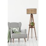 Casa si Gradina - Corpuri si surse de iluminat - Veioze si lampi - Lampadare - Lampadar, Opviq, lemn, maro, 153 cm, 534LUN3269 - Infinity.ro