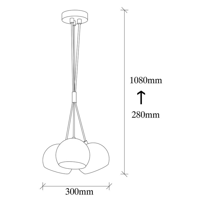 Casa si Gradina - Corpuri si surse de iluminat - Lustre si pendule - Candelabru, Opviq, metal, vintage, diametru 30 cm, inaltime reglabila - Infinity.ro