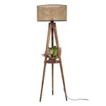 Casa si Gradina - Corpuri si surse de iluminat - Veioze si lampi - Lampadare - Lampadar, Opviq, lemn, maro, 153 cm, 534LUN3269 - Infinity.ro