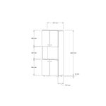 Casa si Gradina - Mobilier - Comode si corpuri - Corpuri bucatarie - Dulap de bucatarie, Hanah Home, panou de particule melaminat, alb, 60x31.4x140 cm - Infinity.ro