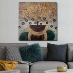 Casa si Gradina - Decoratiuni - Tablouri - Tablou decorativ, Wallxpert, panza, multicolor, 50x50 cm, pictat manual, 405HND1274 - Infinity.ro