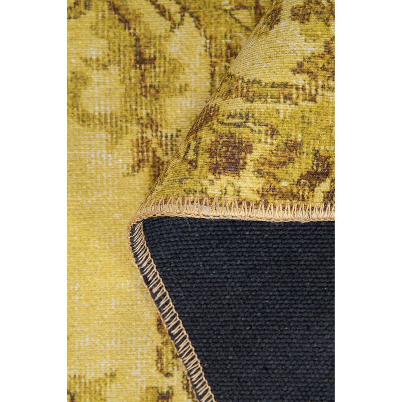 Casa si Gradina - Textile si covoare - Covoare - Covoare casa - Covor, Conceptum Hypnose, galben, 75x230 cm, 100% poliester - Infinity.ro