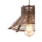 Casa si Gradina - Corpuri si surse de iluminat - Lustre si pendule - Candelabru, Opviq, lemn, maro, 27x27x55 cm - Infinity.ro