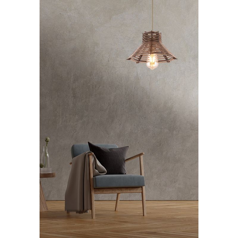 Casa si Gradina - Corpuri si surse de iluminat - Lustre si pendule - Candelabru, Opviq, lemn, maro, 27x27x55 cm - Infinity.ro