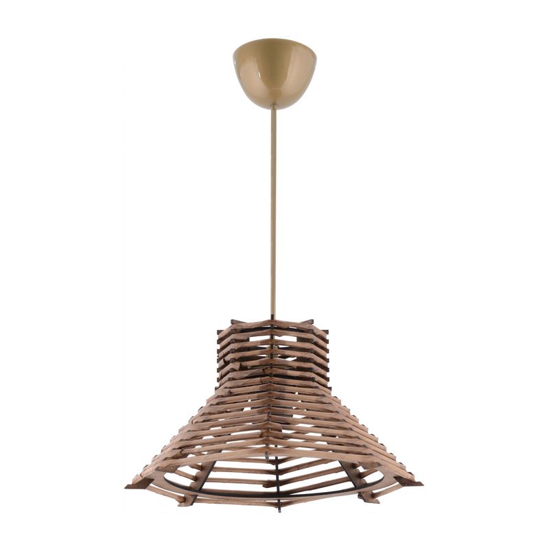 Casa si Gradina - Corpuri si surse de iluminat - Lustre si pendule - Candelabru, Opviq, lemn, maro, 27x27x55 cm - Infinity.ro