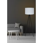 Casa si Gradina - Corpuri si surse de iluminat - Veioze si lampi - Lampadare - Lampadar, Opviq, mdf, alb negru, 145 cm - Infinity.ro