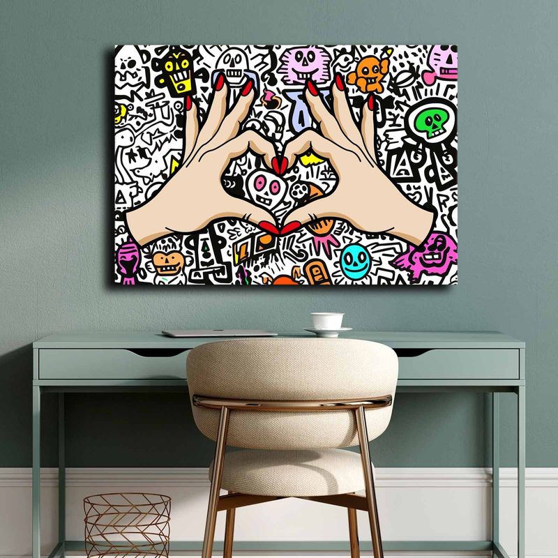 Casa si Gradina - Decoratiuni - Tablouri - Tablou decorativ, Wallxpert, panza, multicolor, 70x100 cm, 649THL1146 - Infinity.ro