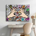 Casa si Gradina - Decoratiuni - Tablouri - Tablou decorativ, Wallxpert, panza, multicolor, 70x100 cm, 649THL1146 - Infinity.ro