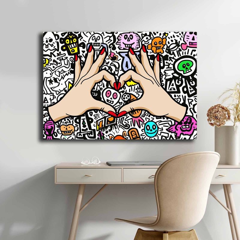 Casa si Gradina - Decoratiuni - Tablouri - Tablou decorativ, Wallxpert, panza, multicolor, 70x100 cm, 649THL1146 - Infinity.ro