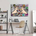 Casa si Gradina - Decoratiuni - Tablouri - Tablou decorativ, Wallxpert, panza, multicolor, 70x100 cm, 649THL1146 - Infinity.ro
