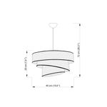Casa si Gradina - Corpuri si surse de iluminat - Lustre si pendule - Candelabru, Opviq, corp metalic, capac bumbac, camel, 40x40x72 cm - Infinity.ro