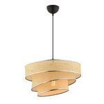 Casa si Gradina - Corpuri si surse de iluminat - Lustre si pendule - Candelabru, Opviq, corp metalic, capac bumbac, camel, 40x40x72 cm - Infinity.ro