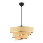 Casa si Gradina - Corpuri si surse de iluminat - Lustre si pendule - Candelabru, Opviq, corp metalic, capac bumbac, camel, 40x40x72 cm - Infinity.ro